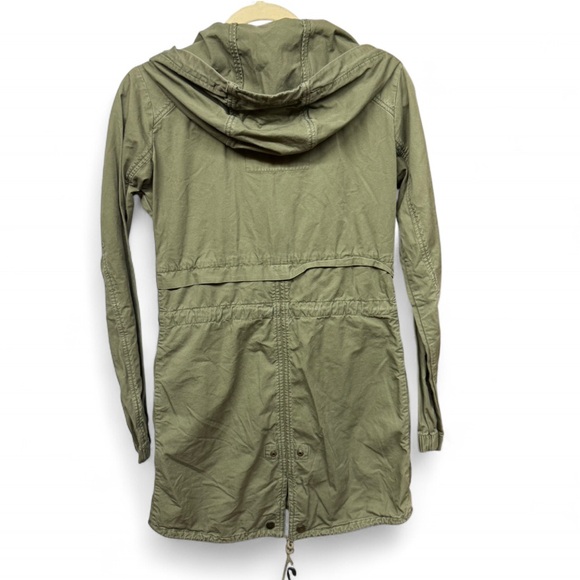 Khaki green military parka jacket - Picture 7 of 7